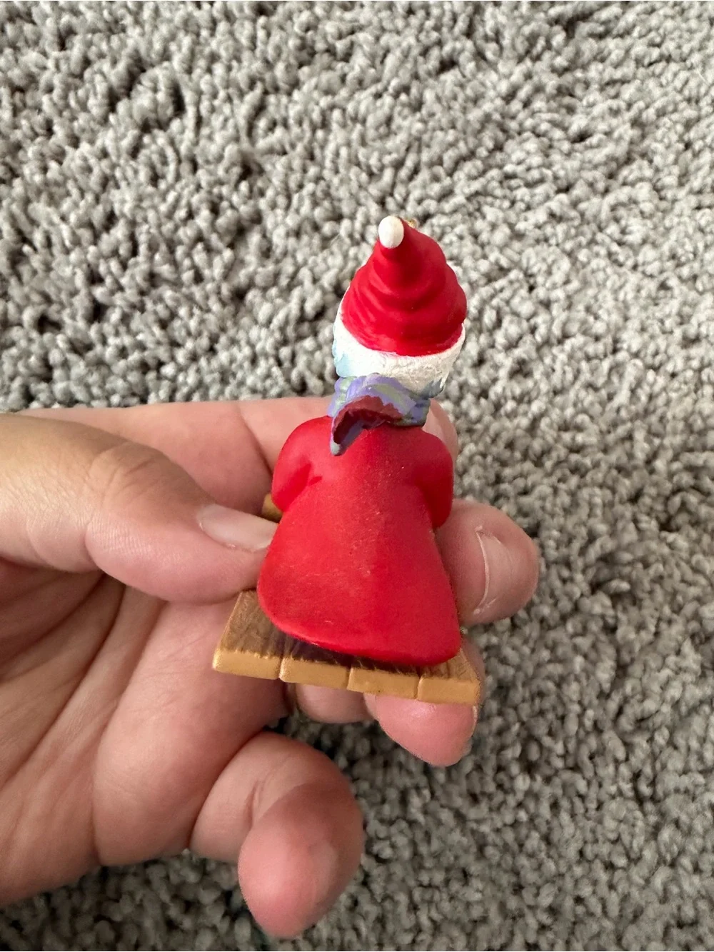 Vintage 1998 Hallmark Keepsake Maxine Sledding Christmas Ornament in Box
